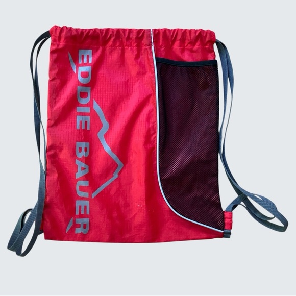 Eddie Bauer - Drawstring cinch backpack - red - Picture 1 of 11